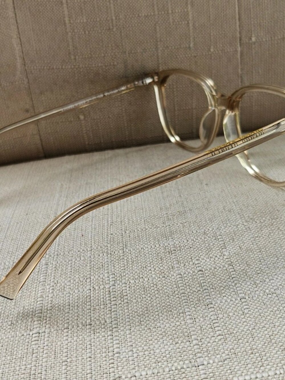 Warby Parker Women Eyeglasses Frame Tan Clear Eyeglasses LAUREL M 664 Glasses - Picture 5 of 11